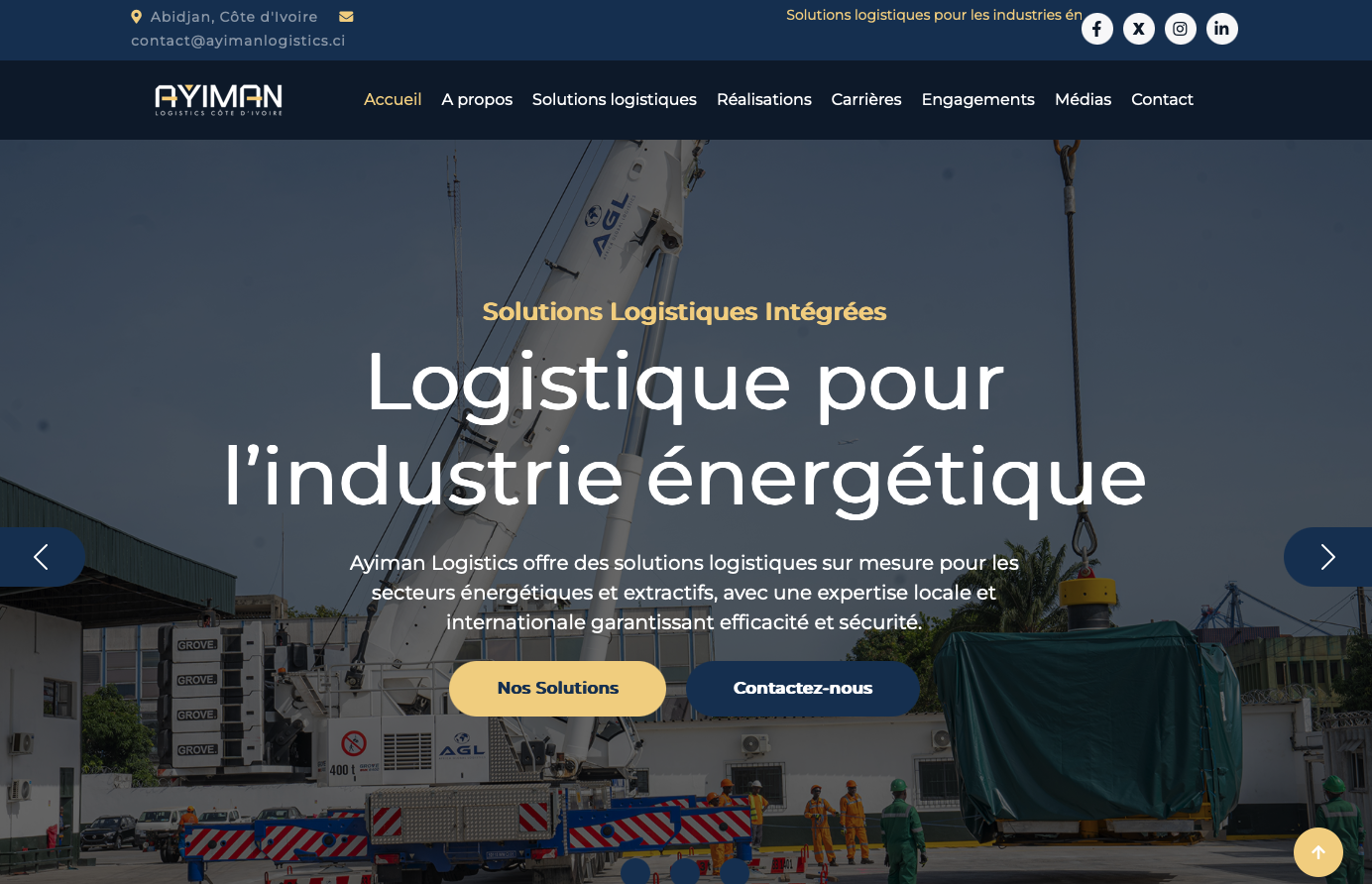 Site web d'entreprise Ayiman